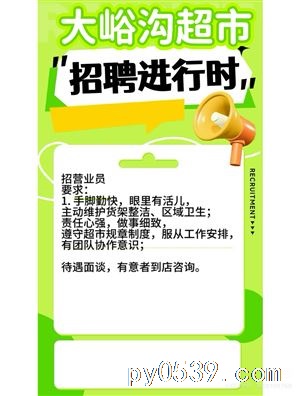 平邑县丰阳镇大峪沟村大峪沟大联合超市